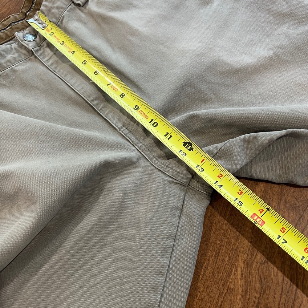 REI Co-op Mens 36x32 Organic Cotton Canvas Work Pants Khaki Straight Leg Hiking - Picture 3 of 11